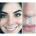 2015 Newest Gold Plated Cubic Zircon Fake Septum Ring